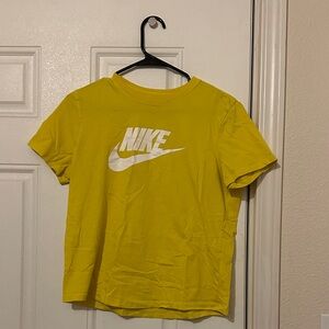 Nike Bright Yellow Tee with White Logo